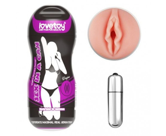 Мастурбатор-вагина Sex In A Can Vagina Stamina Tunnel Vibrating с вибрацией