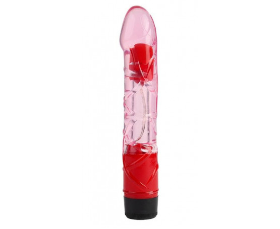 Розовый реалистичный вибратор 9 Inch Realistic Vibe - 23 см.