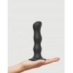 Черная насадка Strap-On-Me Dildo Geisha Balls size M