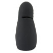 Черный силиконовый вибромастурбатор с нагревом Masturbator with 2 Functions