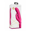 Розовый вибромассажер May Pulse-Wave   C-spot   G-Spot Rabbit - 22 см.