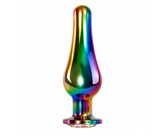 Радужная металлическая пробка Rainbow Metal Plug Large - 12,9 см.