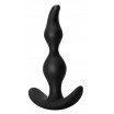 Чёрная анальная пробка Bent Anal Plug Black - 13 см.