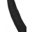 Черная насадка на пенис для двойного проникновения Black Red - 16,5 см.