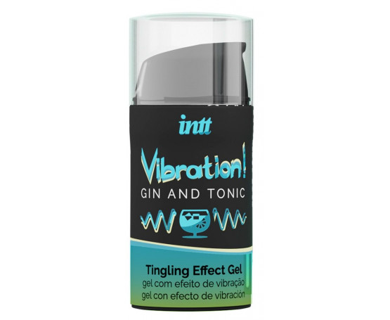Жидкий интимный гель с эффектом вибрации Vibration! Gin   Tonic - 15 мл.