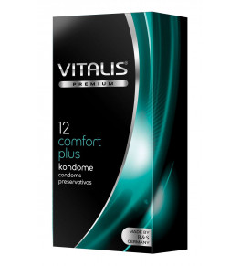Контурные презервативы VITALIS PREMIUM comfort plus - 12 шт.