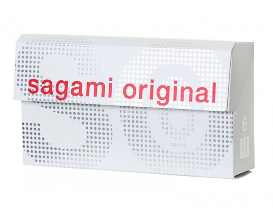 Ультратонкие презервативы Sagami Original 0.02 - 6 шт.
