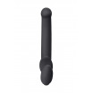 Черный безремневой страпон Silicone Bendable Strap-On - size M