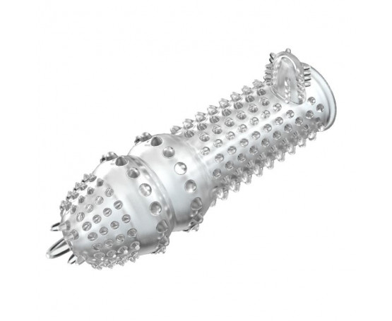 Закрытая прозрачная насадка Crystal sleeve - 12,8 см.