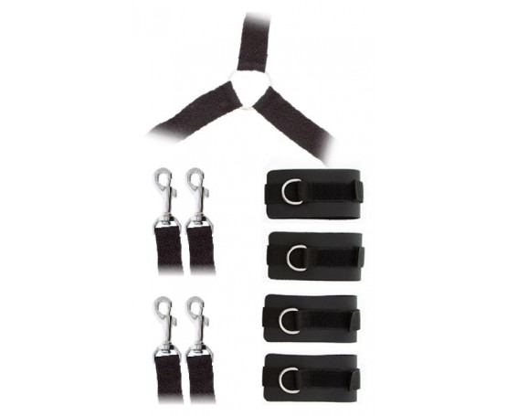 Комплект наручников и поножей LUXURIOUS BED RESTRAINT CUFF SET