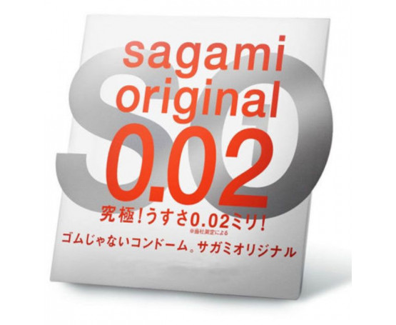 Ультратонкий презерватив Sagami Original 0.02 - 1 шт.