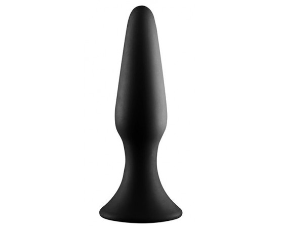 Черная анальная пробка METAL BALL BUTT PLUG - 15 см.
