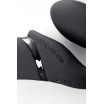 Черный безремневой вибрострапон Vibrating Bendable Strap-On - size L