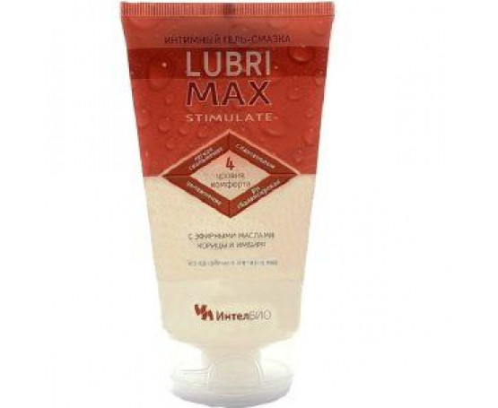 Возбуждающий интимный гель-смазка на водной основе Lubrimax Stimulate - 150 мл.