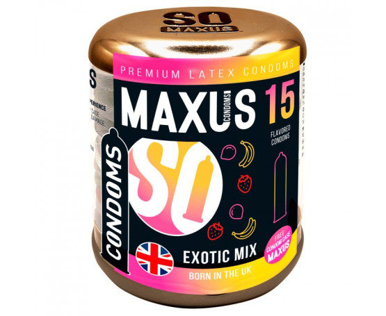 Ароматизированные презервативы Maxus Exotic Mix - 15 шт.