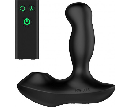 Черный вибратор-ротатор для стимуляции простаты Nexus Revo Air