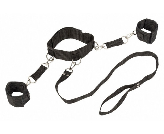 Ошейник с наручниками Bondage Collection Collar and Wristbands One Size