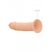 Телесный фаллоимитатор без мошонки Silicone Dildo Without Balls - 19,2 см.