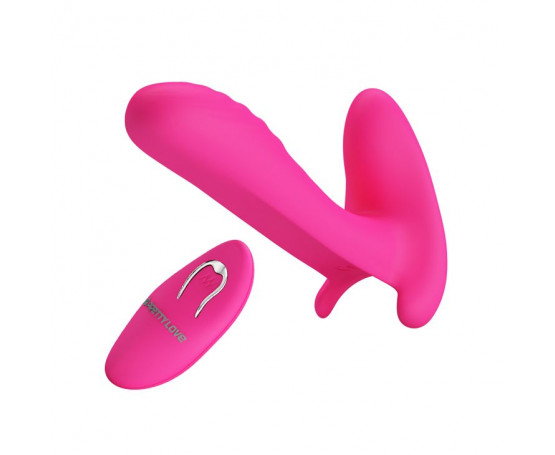 Розовый мультифункциональный вибратор Remote Control Massager