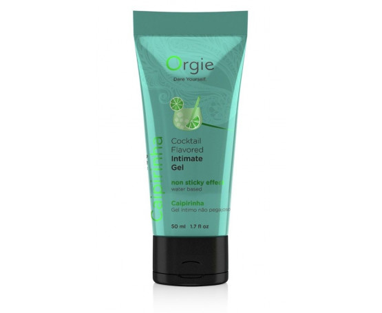 Съедобный интимный гель Orgie Lube Tube Cocktail Caipirinha - 50 мл.