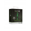Стеклянная анальная пробка Glow in The Dark Large - 9 см.