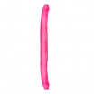 Розовый двусторонний фаллоимитатор B Yours 16  Double Dildo - 40,6 см.