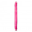 Розовый двусторонний фаллоимитатор B Yours 16  Double Dildo - 40,6 см.