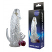 Закрытая прозрачная вибронасадка на пенис Crystal Sleeve Vibe - 12 см.