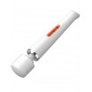 Белый, работающий от USB жезловый вибратор Mega Wand - 22 см.