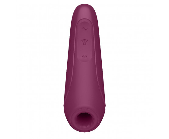 Бордовый вакуум-волновой стимулятор Satisfyer Curvy 1+