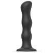 Черная насадка Strap-On-Me Dildo Geisha Balls size XL