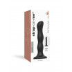 Черная насадка Strap-On-Me Dildo Geisha Balls size XL
