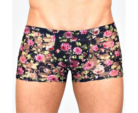 Мужские сетчатые трусы-боксеры с розами Rose Boxer