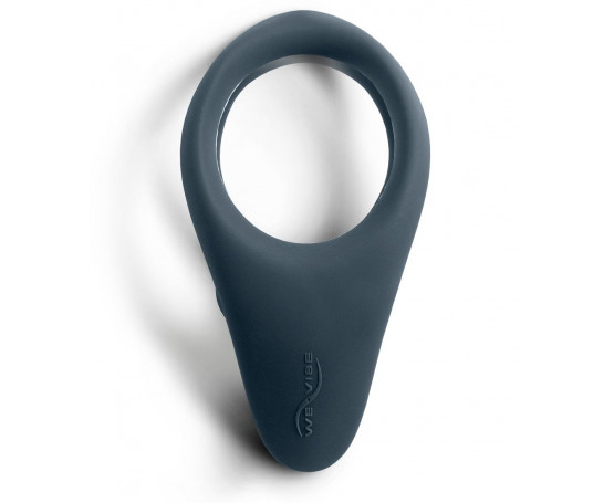 Чёрное эрекционное виброкольцо We-vibe Verge