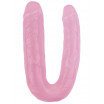 Розовый двусторонний фаллоимитатор 17.7 Inch Dildo - 22,5 см.