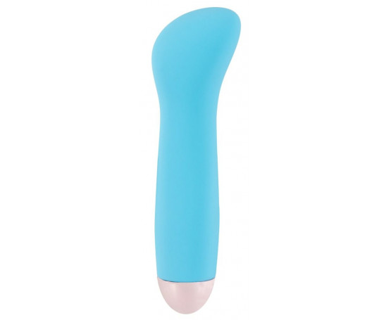Голубой мини-вибратор Cuties Mini - 12,9 см.