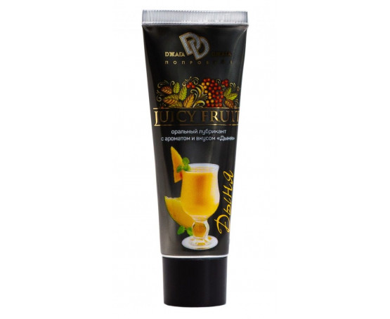 Интимный съедобный лубрикант JUICY FRUIT с ароматом дыни - 30 мл.
