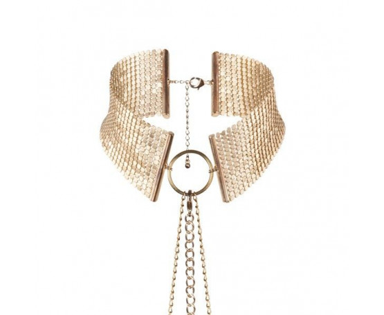 Золотистый ошейник с цепочками Desir Metallique Collar