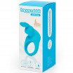Голубое эрекционное виброкольцо Happy Rabbit Rechargeable Rabbit Cock Ring