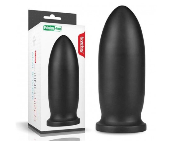 Черная анальная втулка 9 King Sized Anal Bomber - 23 см.