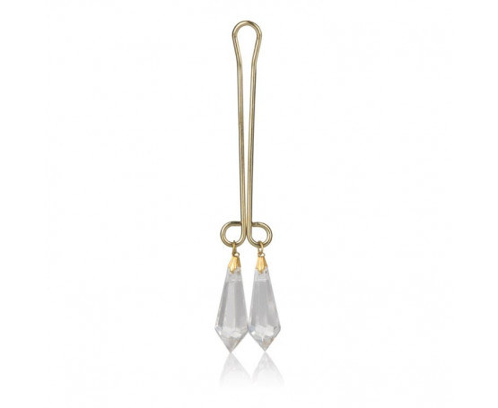 Зажим для половых губ с прозрачными кристаллами Cleopatra Collection Clitoral Jewelry Crystals