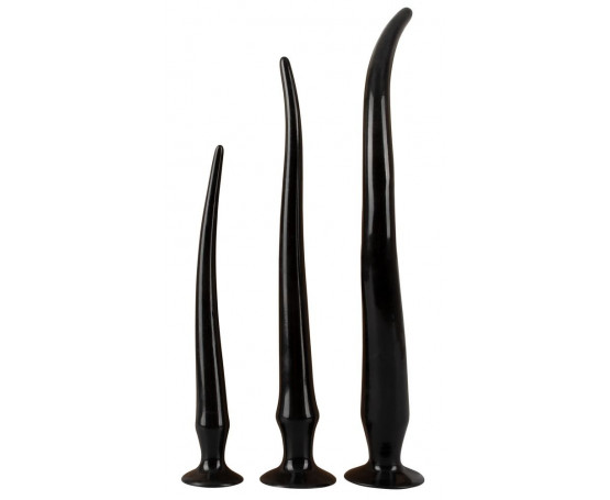 Набор из 3 длинных анальных пробок Super Long Flexible Butt Plug Set