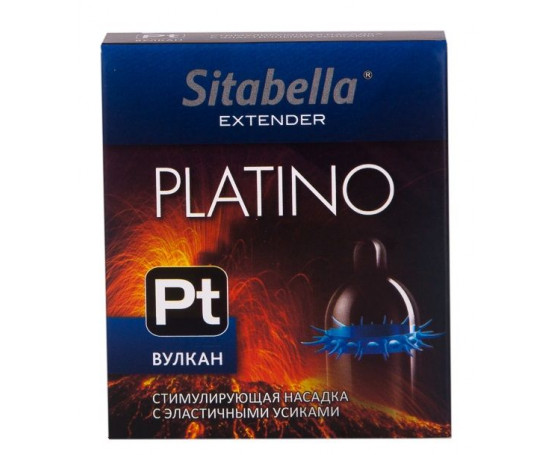 Стимулирующая насадка с усиками Platino  Вулкан 