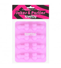 Розовая формочка для льда и шоколада Pecker Chocolate/Ice Tray