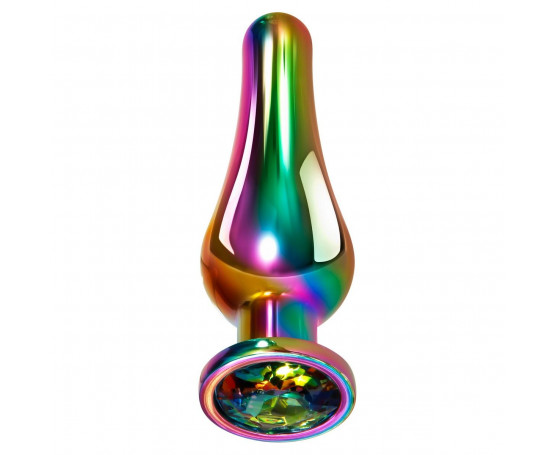 Радужная металлическая пробка Rainbow Metal Plug Medium - 11,1 см.