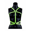 Портупея Body Harness с неоновым эффектом - размер S-M