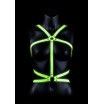 Портупея Body Harness с неоновым эффектом - размер S-M