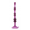 Фиолетовая анальная цепочка на присоске LOVE THROB PURPLE - 17,8 см. 