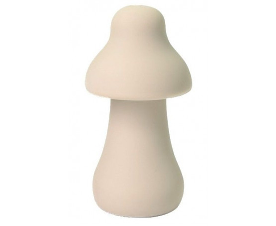 Молочный перезаряжаемый клиторальный стимулятор-грибочек Protruding Mushroom