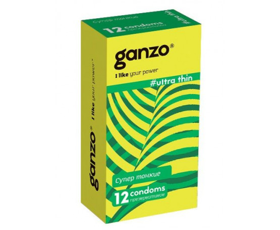 Ультратонкие презервативы Ganzo Ultra thin - 12 шт.